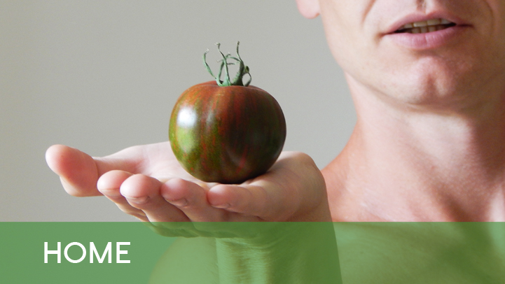 Home - Petr with tomatoe